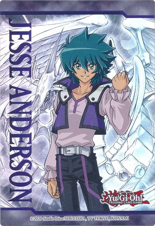JESSE ANDERSON  COLLECTOR'S ARTWORK LDS1 DOUBLE SIDED YUGIOH PUZZLE PIECE TOKEN 