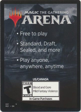 Magic 21 Arena Starter Kit Code Card Magic The Gathering Arena