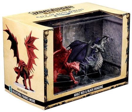 Pathfinder Battles City of Lost Omens Premium Figure Adult Black Red Dragons Pathfinder Battles City of Lost Omens Premium Figure Adult Black Red Dragons