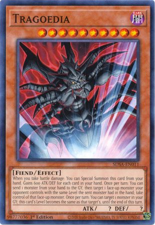 Tragoedia SDSA EN011 Common 1st Edition Structure Deck Sacred Beasts 1st Edition Singles Tragoedia SDSA EN011 Common 1st Edition Structure Deck Sacred Beasts 1st Edition Singles