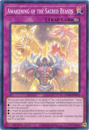 Awakening of the Sacred Beasts SDSA EN035 Common 1st Edition Awakening of the Sacred Beasts SDSA EN035 Common 1st Edition