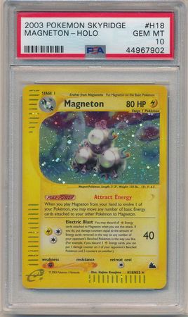 Magneton H18 H32 PSA Mint 10 Holo Rare Skyridge 7902 Skyridge Singles Magneton H18 H32 PSA Mint 10 Holo Rare Skyridge 7902 Skyridge Singles