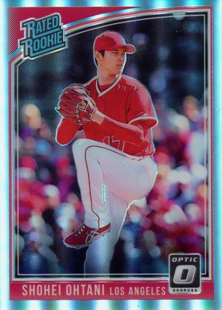 Shohei Ohtani 2018 Donruss Optic 176 Rookie Silver Prizm Refractor Panini 2018 Donruss Optic Refractor Shohei Ohtani 2018 Donruss Optic 176 Rookie Silver Prizm Refractor Panini 2018 Donruss Optic Refractor