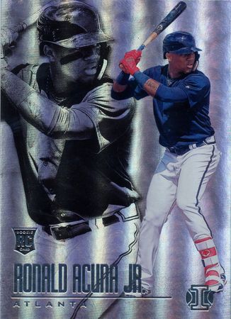 Ronald Acuna Jr 2018 Illusions 14 Rookie Holo Panini 2018 Illusions Baseball Ronald Acuna Jr 2018 Illusions 14 Rookie Holo Panini 2018 Illusions Baseball