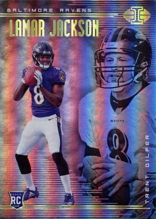 Lamar Jackson 2018 Illusions 25 Rookie Holo Panini 2018 Illusions Football Lamar Jackson 2018 Illusions 25 Rookie Holo Panini 2018 Illusions Football