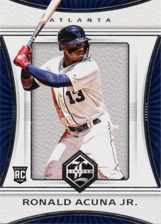 Ronald Acuna Jr 2018 Limited 9 Rookie Panini 2018 Limited Baseball Ronald Acuna Jr 2018 Limited 9 Rookie Panini 2018 Limited Baseball