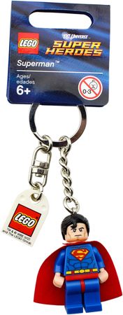 DC Universe Super Heroes Superman Keychain LEGO Legos DC Universe Super Heroes Superman Keychain LEGO Legos