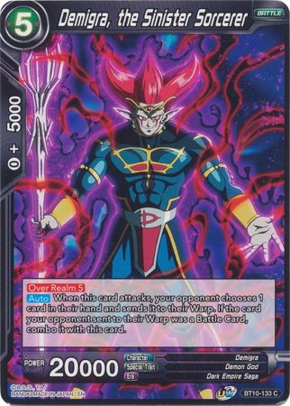 Demigra the Sinister Sorcerer BT10 133 Common UW Series 1 Rise of the Unison Warrior Non Foil Singles Demigra the Sinister Sorcerer BT10 133 Common UW Series 1 Rise of the Unison Warrior Non Foil Singles
