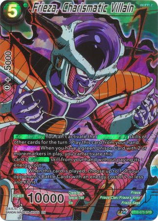 Frieza Charismatic Villain BT10 075 Special Rare Frieza Charismatic Villain BT10 075 Special Rare