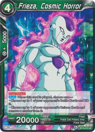 Frieza Cosmic Horror BT10 072 Uncommon Frieza Cosmic Horror BT10 072 Uncommon