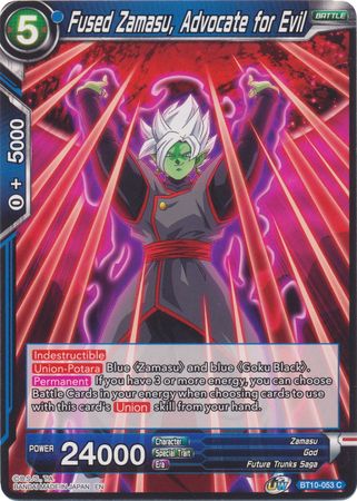 Fused Zamasu Advocate for Evil BT10 053 Common Fused Zamasu Advocate for Evil BT10 053 Common