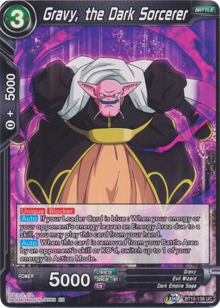 Gravy the Dark Sorcerer BT10 138 Uncommon UW Series 1 Rise of the Unison Warrior Non Foil Singles Gravy the Dark Sorcerer BT10 138 Uncommon UW Series 1 Rise of the Unison Warrior Non Foil Singles