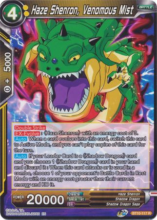 Haze Shenron Venomous Mist BT10 117 Rare Haze Shenron Venomous Mist BT10 117 Rare