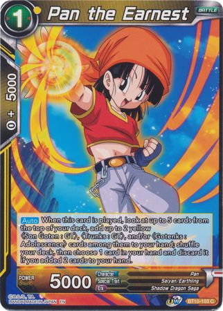 Pan the Earnest BT10 103 Common UW Series 1 Rise of the Unison Warrior Non Foil Singles Pan the Earnest BT10 103 Common UW Series 1 Rise of the Unison Warrior Non Foil Singles