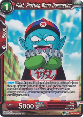 Pilaf Plotting World Domination BT10 019 Common UW Series 1 Rise of the Unison Warrior Non Foil Singles Pilaf Plotting World Domination BT10 019 Common UW Series 1 Rise of the Unison Warrior Non Foil Singles