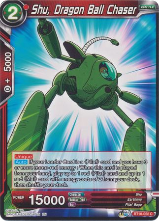 Shu Dragon Ball Chaser BT10 022 Common UW Series 1 Rise of the Unison Warrior Non Foil Singles Shu Dragon Ball Chaser BT10 022 Common UW Series 1 Rise of the Unison Warrior Non Foil Singles