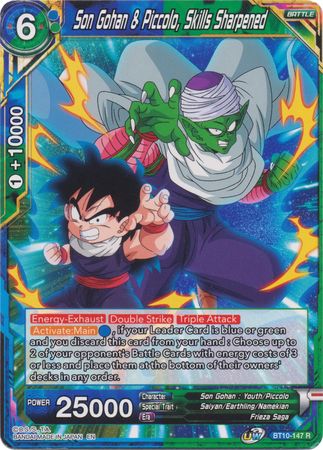 Son Gohan Piccolo Skills Sharpened BT10 147 Rare Son Gohan Piccolo Skills Sharpened BT10 147 Rare