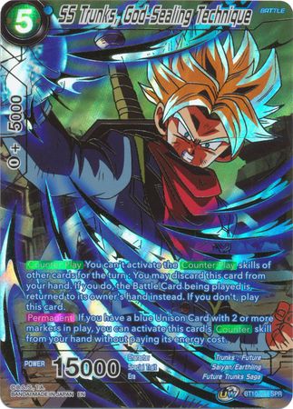 SS Trunks God Sealing Technique BT10 044 Special Rare SS Trunks God Sealing Technique BT10 044 Special Rare