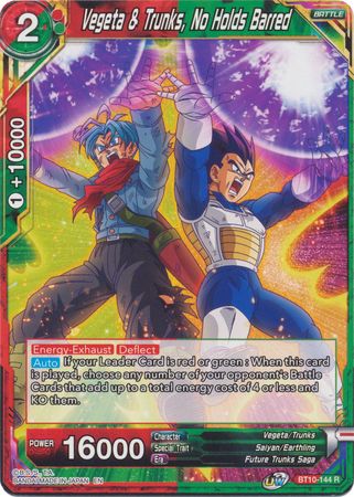 Vegeta Trunks No Holds Barred BT10 144 Rare Vegeta Trunks No Holds Barred BT10 144 Rare
