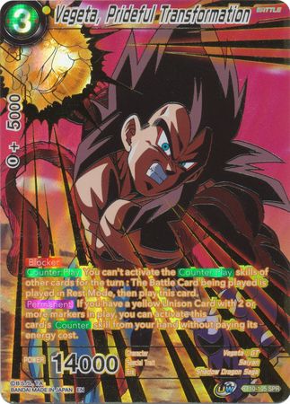 Vegeta Prideful Transformation BT10 105 SPR Special Rare UW Series 1 Rise of the Unison Warrior Non Foil Singles Vegeta Prideful Transformation BT10 105 SPR Special Rare UW Series 1 Rise of the Unison Warrior Non Foil Singles