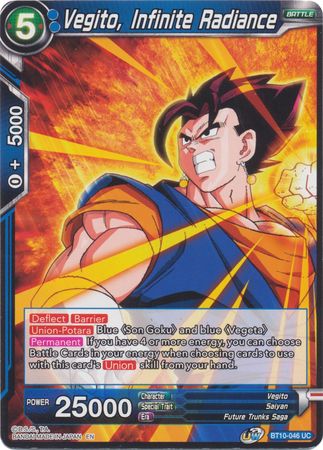 Vegito Infinite Radiance BT10 046 Uncommon Vegito Infinite Radiance BT10 046 Uncommon