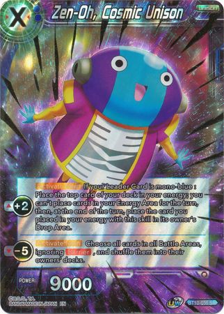 Zen Oh Cosmic Unison BT10 035 Super Rare UW Series 1 Rise of the Unison Warrior Foil Singles Zen Oh Cosmic Unison BT10 035 Super Rare UW Series 1 Rise of the Unison Warrior Foil Singles