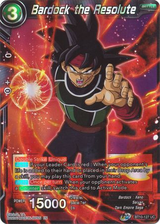 Bardock the Resolute BT10 127 Uncommon Foil Bardock the Resolute BT10 127 Uncommon Foil