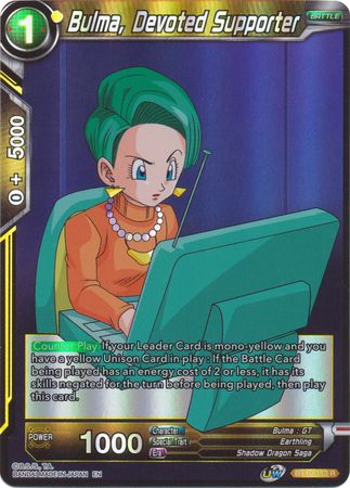 Bulma Devoted Supporter BT10 113 Rare Foil Bulma Devoted Supporter BT10 113 Rare Foil
