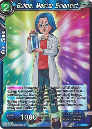 Bulma Master Scientist BT10 047 Common Foil UW Series 1 Rise of the Unison Warrior Foil Singles Bulma Master Scientist BT10 047 Common Foil UW Series 1 Rise of the Unison Warrior Foil Singles
