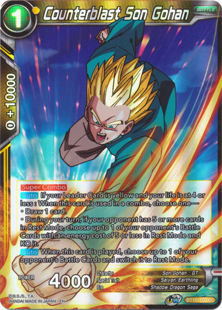 Counterblast Son Gohan BT10 100 Uncommon Foil Counterblast Son Gohan BT10 100 Uncommon Foil