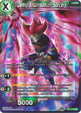 Demigra Unison of Sorcery BT10 064 Uncommon Foil UW Series 1 Rise of the Unison Warrior Foil Singles Demigra Unison of Sorcery BT10 064 Uncommon Foil UW Series 1 Rise of the Unison Warrior Foil Singles