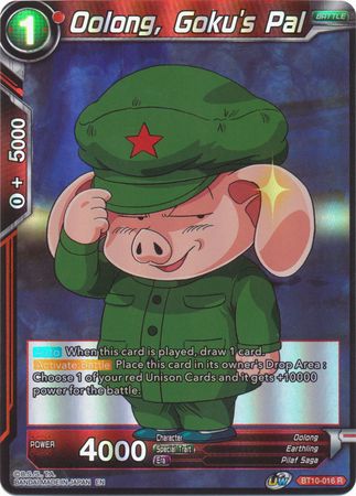 Oolong Goku s Pal BT10 016 Rare Foil UW Series 1 Rise of the Unison Warrior Foil Singles Oolong Goku s Pal BT10 016 Rare Foil UW Series 1 Rise of the Unison Warrior Foil Singles