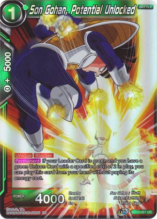 Son Gohan Potential Unlocked BT10 067 Uncommon Foil Son Gohan Potential Unlocked BT10 067 Uncommon Foil