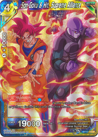 Son Goku Hit Supreme Alliance BT10 145 Rare Foil UW Series 1 Rise of the Unison Warrior Foil Singles Son Goku Hit Supreme Alliance BT10 145 Rare Foil UW Series 1 Rise of the Unison Warrior Foil Singles