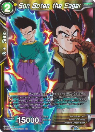 Son Goten the Eager BT10 102 Uncommon Foil Son Goten the Eager BT10 102 Uncommon Foil