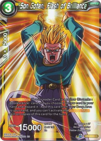 Son Goten Flash of Brilliance BT10 101 Common Foil UW Series 1 Rise of the Unison Warrior Foil Singles Son Goten Flash of Brilliance BT10 101 Common Foil UW Series 1 Rise of the Unison Warrior Foil Singles