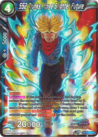 SS2 Trunks for a Brighter Future BT10 043 Uncommon Foil SS2 Trunks for a Brighter Future BT10 043 Uncommon Foil