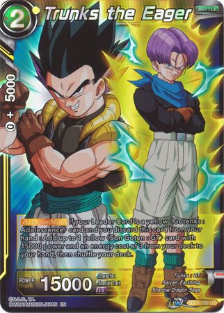 Trunks the Eager BT10 109 Uncommon Foil Trunks the Eager BT10 109 Uncommon Foil