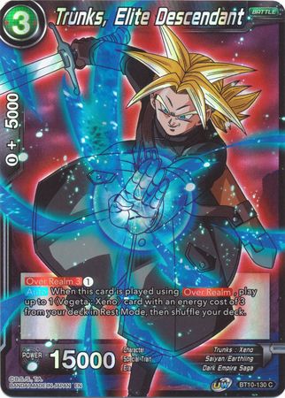 Trunks Elite Descendant BT10 130 Common Foil Trunks Elite Descendant BT10 130 Common Foil