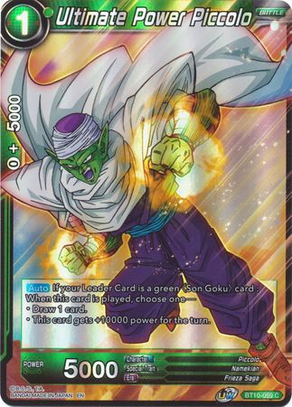 Ultimate Power Piccolo BT10 069 Common Foil Ultimate Power Piccolo BT10 069 Common Foil