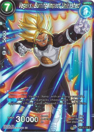 Vegeks Burning Impact Unleashed BT10 131 Common Foil Vegeks Burning Impact Unleashed BT10 131 Common Foil