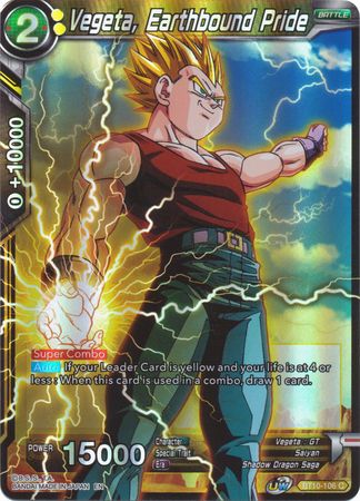 Vegeta Earthbound Pride BT10 106 Common Foil Vegeta Earthbound Pride BT10 106 Common Foil