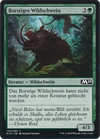 Borstiges Wildschwein Bristling Boar 170 280 German Magic 2019 German Singles Borstiges Wildschwein Bristling Boar 170 280 German Magic 2019 German Singles