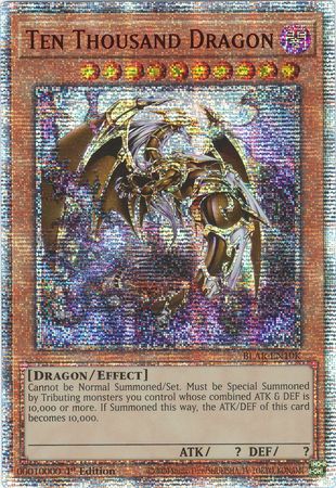 Yu-Gi-Oh Ten Thousand Dragon Secret Rare English Version DIY Card 