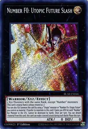 Number F0 Utopic Future Slash BLAR EN046 Secret Rare 1st Edition Number F0 Utopic Future Slash BLAR EN046 Secret Rare 1st Edition