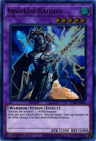 Invoked Raidjin BLAR EN081 Ultra Rare 1st Edition Invoked Raidjin BLAR EN081 Ultra Rare 1st Edition