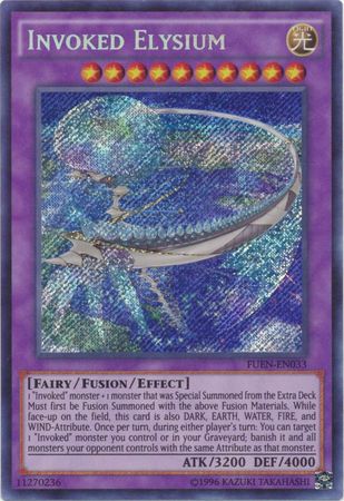 Invoked Elysium FUEN EN033 Secret Rare Unlimited Invoked Elysium FUEN EN033 Secret Rare Unlimited