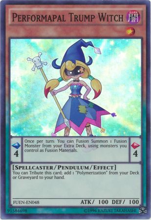 Performapal Trump Witch FUEN EN048 Super Rare Unlimited Fusion Enforcers Unlimited Singles Performapal Trump Witch FUEN EN048 Super Rare Unlimited Fusion Enforcers Unlimited Singles