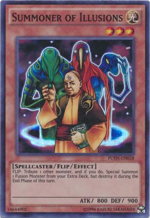 Summoner of Illusions FUEN EN038 Super Rare Unlimited Fusion Enforcers Unlimited Singles Summoner of Illusions FUEN EN038 Super Rare Unlimited Fusion Enforcers Unlimited Singles
