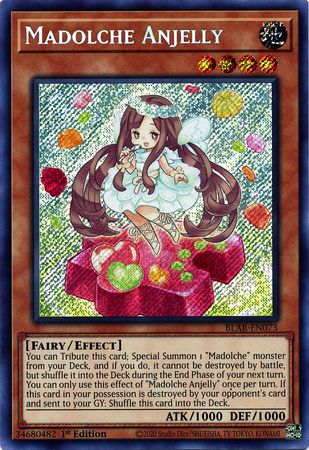 Madolche Anjelly BLAR EN073 Secret Rare 1st Edition Battles of Legend Armageddon 1st Edition Singles Madolche Anjelly BLAR EN073 Secret Rare 1st Edition Battles of Legend Armageddon 1st Edition Singles